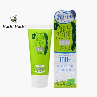 Kem đánh răng Natamame làm trắng răng, ngăn hôi miệng ion Bạc 150g - Hachi Hachi Japan Shop