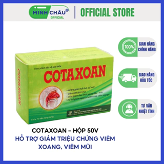 Cotaxoan - Hỗ trợ giảm các triệu chứng xoang mũi, nghẹt mũi - Hộp 50V