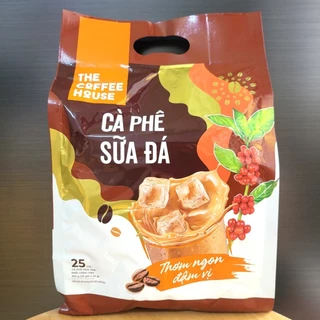 TÚI NÂU - THE COFFEE HOUSE 550g / 25 gói - CÀ PHÊ SỮA ĐÁ HÒA TAN / 3 in 1 Instant Milk Coffee