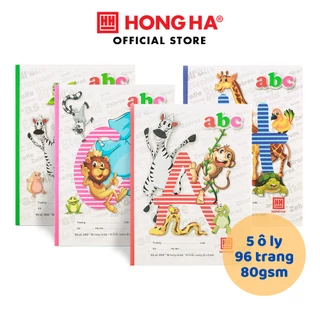 10 quyển Vở 5 ô ly 96 trang Hồng Hà Class ABC 0402 dành cho học sinh miền Trung - Nam