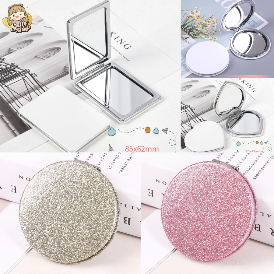 Gương Trang Điểm Mini Gập 2 Mặt Tiện Lợi x1 x2 - The Sally Shop