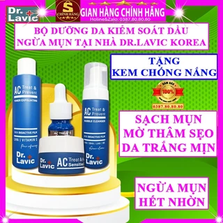 Bộ dưỡng kiểm soát dầu ngừa mụn tại nhà Dr.lavic hàn quốc chính hãng acne home care mờ thâm mụn sẹo dưỡng trắng da xịn