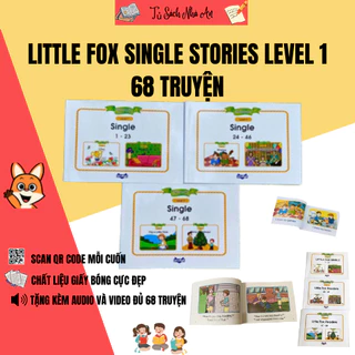 Sách - Bộ 3 cuốn in gộp Little Fox Single Stories level 1 giúp trẻ học từ vựng tiếng anh