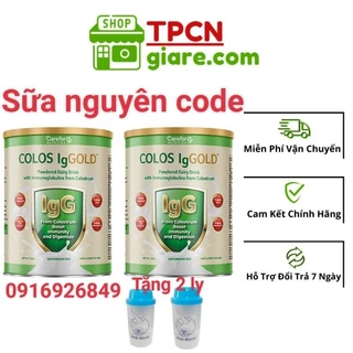 Combo 2 lon(có hóa đơn)Sữa non Colos IgGold 450g Chính Hãng Nhập Khẩu New Zealand - Tặng kèm bình lắc