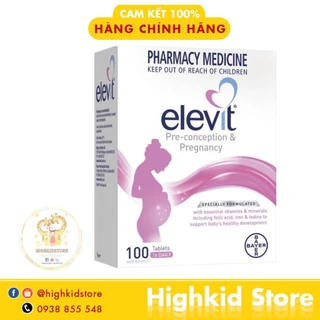 VITAMIN TỔNG HỢP CHO MẸ BẦU ELEVIT, 100 VIÊN