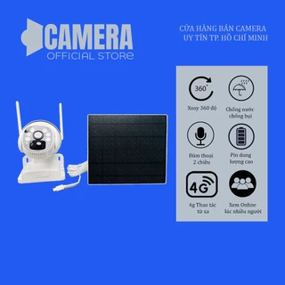 Camera 4G ngoài trời năng lượng mặt trời 5 Wat - Hàng chính hãng - Bảo hành 12 tháng