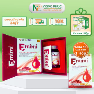 [✨HÀNG TỐT QUÀ XỊN] Vitamin E 400 IU E MIMI, 30 Viên Uống - Bổ Sung Vtamin E, Hỗ Trợ Làm Đẹp Da, Ngăn Ngừa Lão Hóa Da