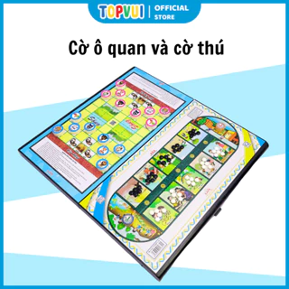 Bàn cờ ô ăn quan và cờ thú lớn SC LIÊN HIỆP THÀNH, Bàn nhựa lớn, Đồ chơi cao cấp