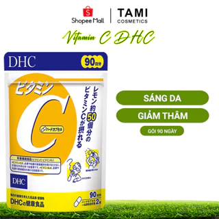 Viên uống Vitamin C DHC Nhật Bản giúp sáng da mờ thâm thực phẩm chức năng 90 ngày TMDHCC90