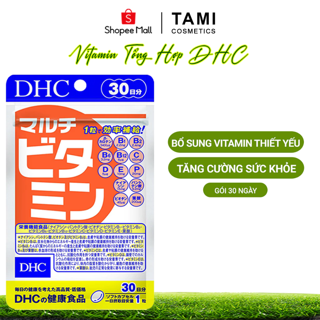 Viên uống Vitamin tổng hợp DHC Nhật Bản bổ sung 12 vitamin thiết yếu gói 30 ngày TM-DHC-MUL30