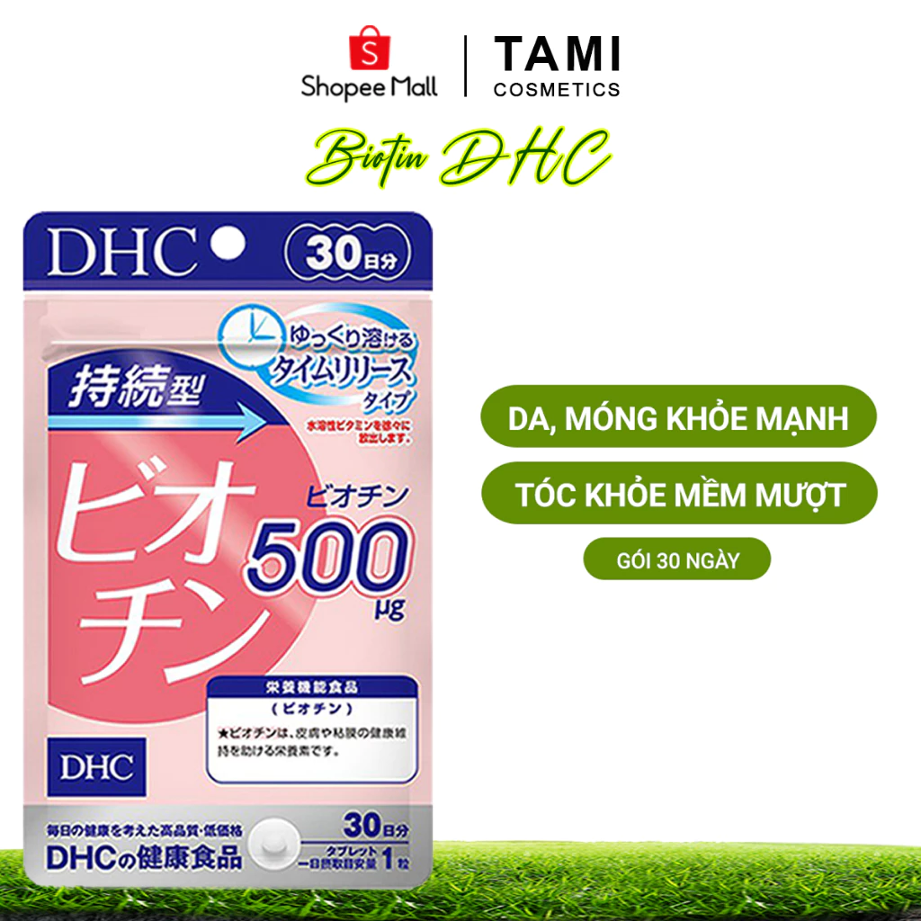 Viên uống Biotin DHC Nhật Bản ngăn rụng tóc và kích thích mọc tóc gói 30 ngày TM-DHC-BIO30