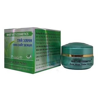 Kem mụn xóa thâm mờ sẹo trà xanh tinh chất serum Nhật Việt Cosmetics 13g