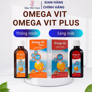 Omega Vit - Omega Vit Plus hàm lượng Omega 3 cao nhất, giúp thông minh, phát triển toàn diện