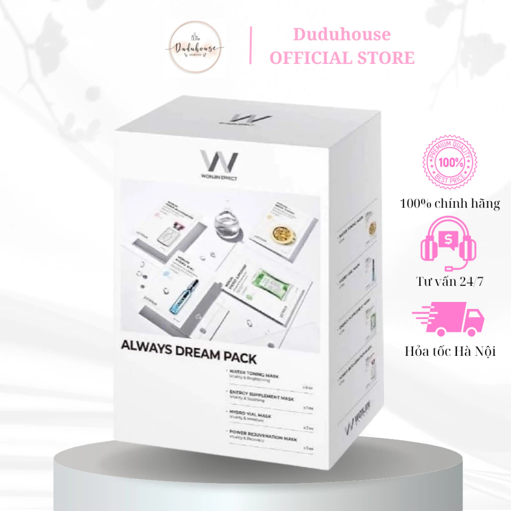 Mặt Nạ Giấy Wonjin Effect Concentrated Essence Mask Cấp Ẩm, Dưỡng Sáng, Làm Dịu, Lão Hóa Duduhouse