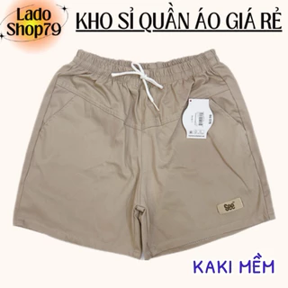 Quần đùi thun kaki mềm min thoải mái chất vải dầy dặn