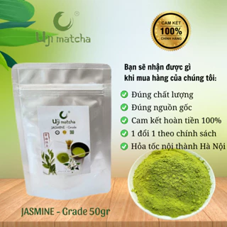 Bột trà xanh Uji Matcha JASMINE ( Hương Nhài) Túi Zip 50g/100g