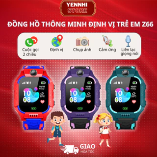 Đồng Hồ Thông Minh Định Vị Trẻ Em Z66 Chống Nước,Có Thể Nghe Gọi 2 Chiều, Định Vị Trẻ Em, Có Camera, Màn Hình Cảm Ứng