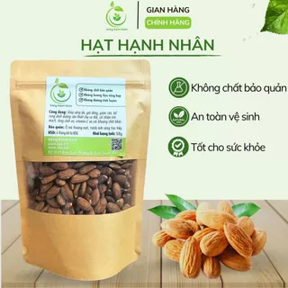 Hạt hạnh nhân sấy chín nguyên vị SỐNG XANH NUTS giàu đạm, vitamin, dùng ăn kiêng, giảm cân