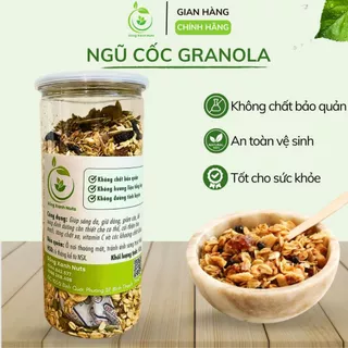 Ngũ cốc Granola siêu hạt SỐNG XANH NUTS hỗ trợ ăn kiêng, giảm cân, bổ sung dinh dưỡng