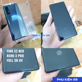 [Oppo Find X2 Neo/ Reno 3 Pro] Dán kính cường lực UV FULL màn FULL keo 3D Glass Pro+ 9H