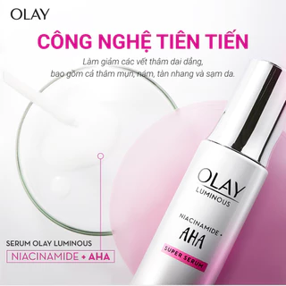 Tinh Chất Olay Luminous Niacinamide + AHA Super Serum