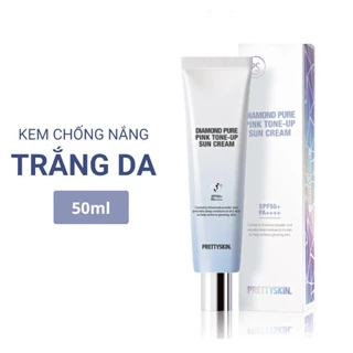 Kem chống nắng kim cương Diamond Pure Pink tone-up Pretty Skin 50ml