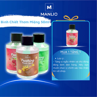 Xịt thơm miệng Lọ Chiết 50ml Manlio thơm mát sảng khoái 4 vị