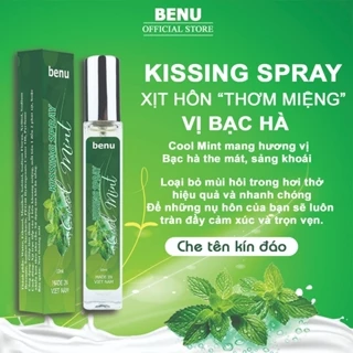 Xịt Thơm Miệng BENU Vị Đào,Dâu Tây Ngọt Ngào Kissing Spray Chai Xịt Thơm Miệng Vị Việt Quất mới lạ, Vị Bạc Hà The Mát