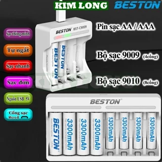 pin sạc BESTON,BST-C9009/C9010,pin sạc AA3300mAh,AAA1300mAh,pin sạc 1.2V,(9009,9010,3300,1300),pin sạc BESTON chính hãng