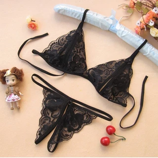 Set đồ lót ren sexy quần hở đũng UBDL01 💕CHE TÊN💕 Áo lót ren Quần lót ren gợi cảm quyến rũ FLS40 Bộ đồ lót ren sexy