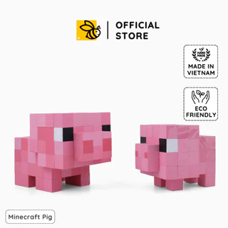 Mô Hình Gỗ Heo Minecraft Pig Tạo Hình Lego / Làm Handmade Phù Hợp Trưng Bày Trang Trí Decor Sưu Tầm
