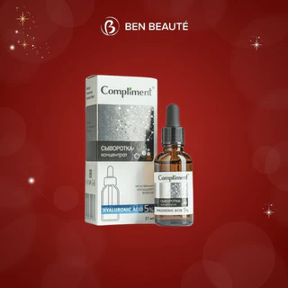 Serum Compliment Hyaluronic Acid 5% + B5 cấp nước, giữ ẩm, phục hồi 27ml