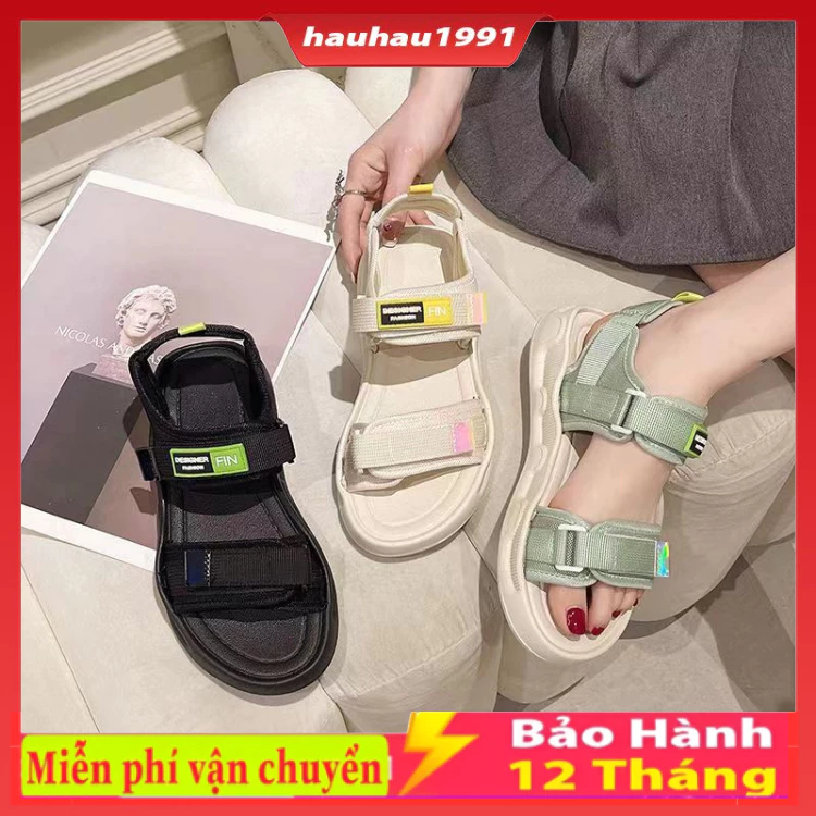 Dép Sandal Fin Nữ Unisex Nam Nữ Đế Êm 2 Quai 3 Màu Hot Trend ,Dép Quai Hậu Nữ Siêu Đẹp