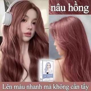 Xuất hiện nhẹ nhàng và sáng bóng✨nâu hồng，Thuốc Nhuộm Tóc