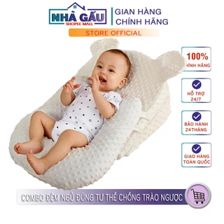 Gối Chống Trào Ngược Cho Bé Cao Cấp, Gối Chống Sặc Cho Bé Và Đệm Định Hình Ngủ Đúng Tư Thế - THẾ HỆ MỚI