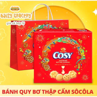 (Quà Tết 2024) Bánh COSY Quy Bơ Thập Cẩm hộp giấy 330g- có ship hỏa tốc HCM