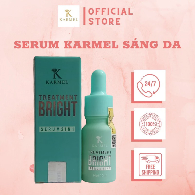 Serum treatment bright KARMEL mờ thâm căng bóng thu nhỏ lỗ chân lông hộp 10ml