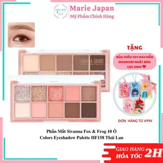 Phấn Mắt Sivanna Fox & Frog 10 Ô Colors Eyeshadow Palette HF158 Thái Lan