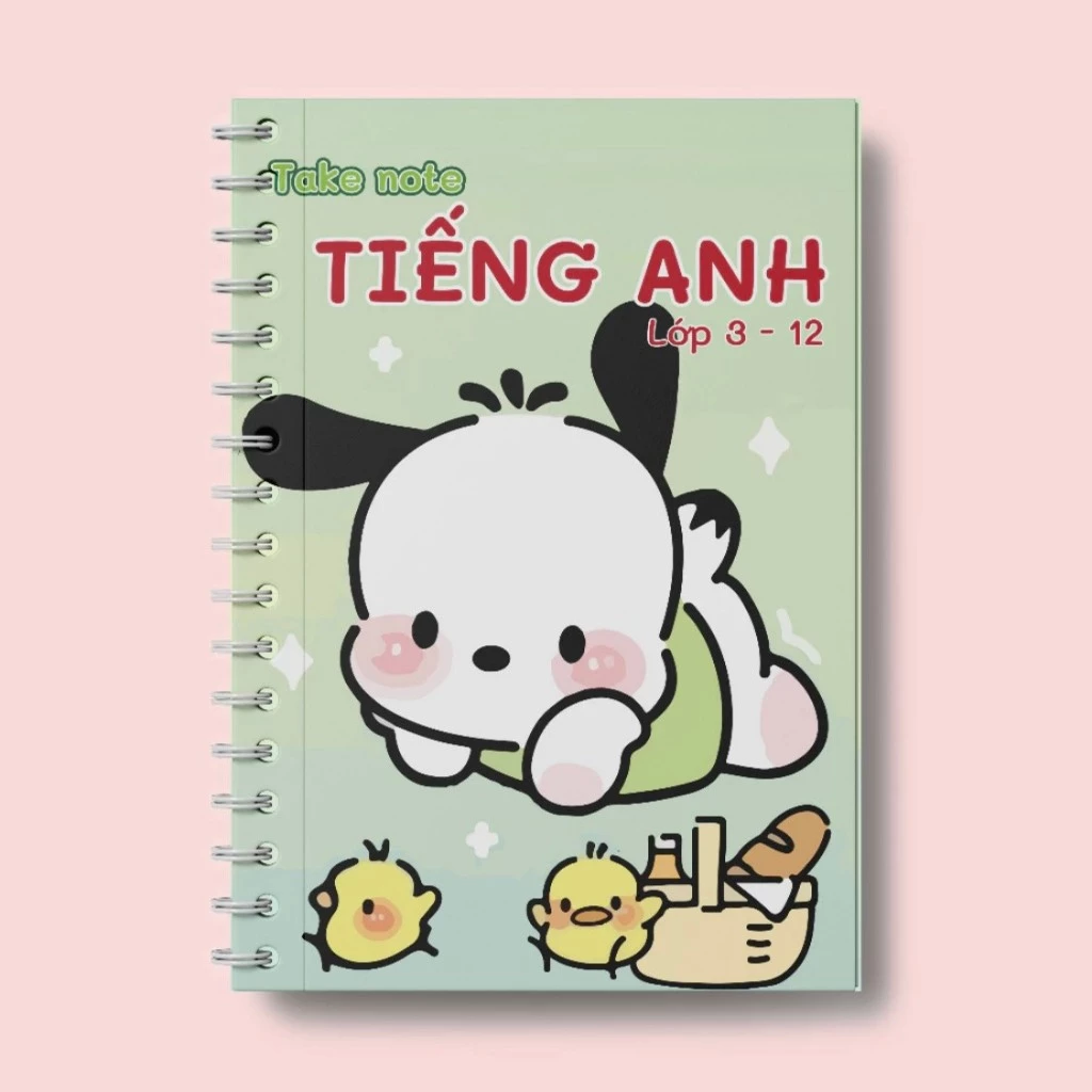 Sổ Giấy Lò Xo Ghi Chú Các Công Thức Tiếng Anh A5, Sổ Tay Take Note Tiếng Anh Đầy Đủ (Phiên Bản Mới Nhất)