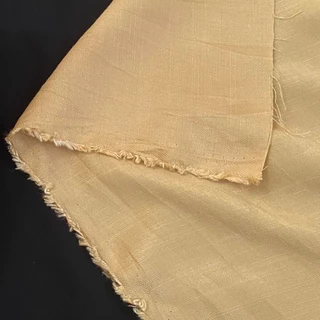 Vải Đũi Tằm Vàng Nhạt Cotton 100% Khổ 1m5 - Chất Mềm Mát, Rũ Mềm, Không Giãn - May Đồ Bộ, Đồ Ngủ, Áo Kiểu