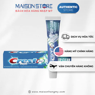 KEM ĐÁNH RĂNG LÀM SẠCH SÂU CREST+ COMPLETE DEEP CLEAN (153g) - Hàng Nhập USA Chính Hãng