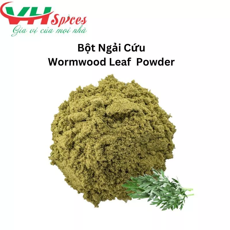 Bột Ngải Cứu Nguyên Chất Túi 1Kg(Wormwood Leaf  Powder) Việt Hiệp