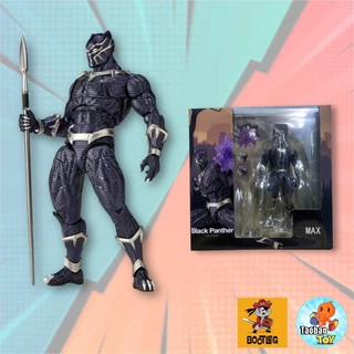 (Có sẵn- Hoả tốc) Mô Hình Nhân Vật Chiến Binh Báo Đen Black Panther Revoltech Amazing Yamaguchi Có Khớp 17cm Bootleg