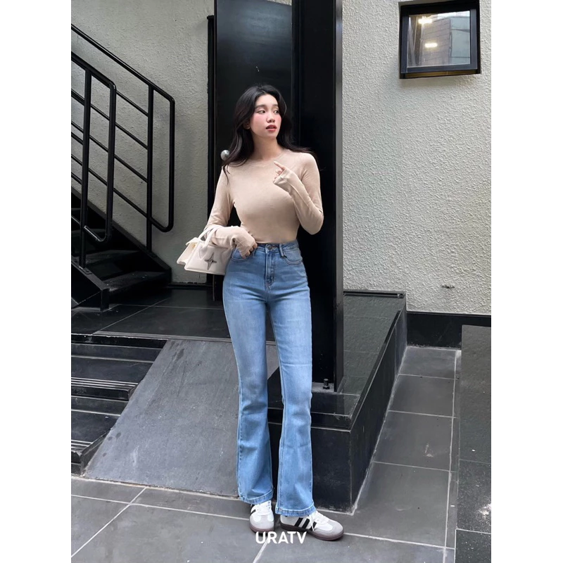 Quần jeans loe 96cm vải chính phẩm cao cấp