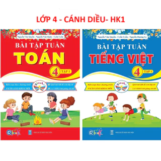 Sách - Bài Tập Tuần Tiếng Việt & Toán Lớp 4, Bộ Cánh Diều Tập 1