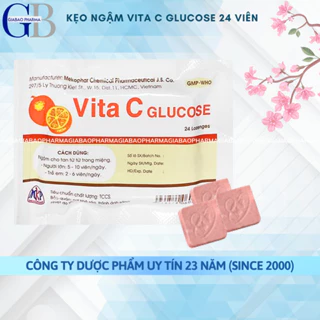 Viên Kẹo Ngậm Vita C Glucose tăng đề kháng (Hộp 24 viên)