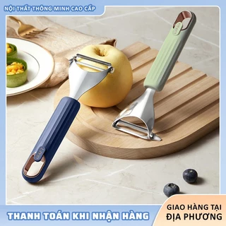 Dao Nạo Vỏ Rau Củ Quả Thiết Kế Tay Cầm Chống Trượt Thông Minh, Lưỡi Dao Sắc Bén, Móc Treo Tiện Dụng Cho Nhà Bếp