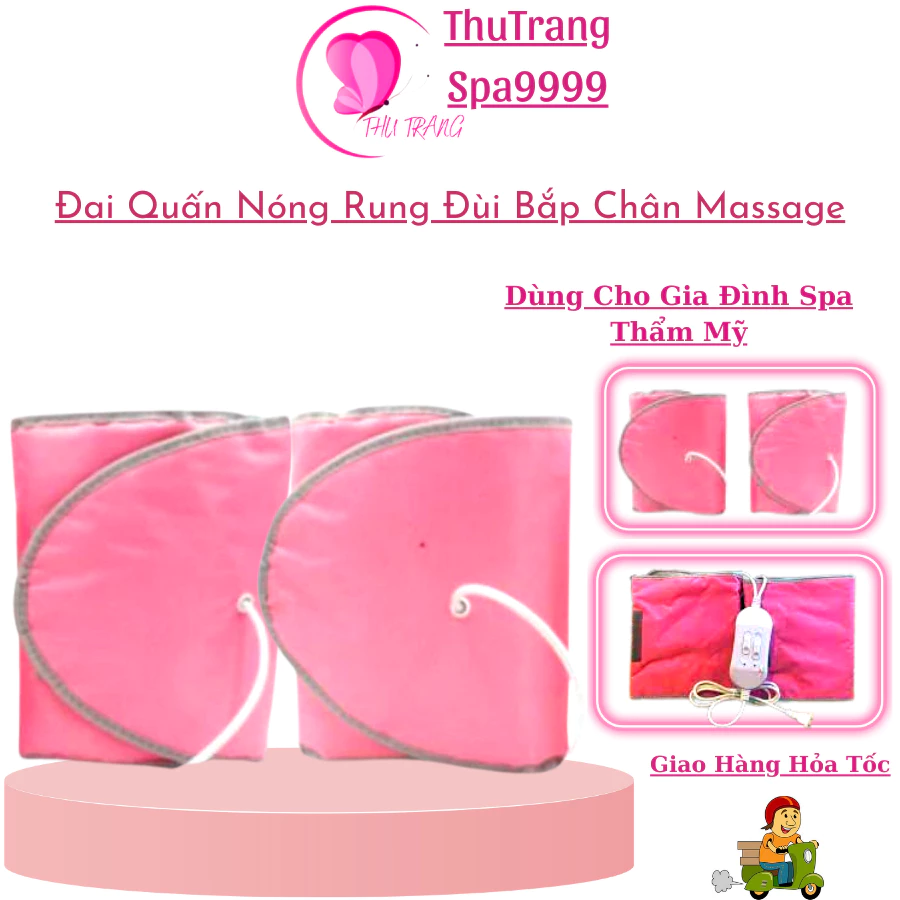 Đai Quấn Nóng Và Rung Giảm Béo Bắp Đùi | Bắp Chân Massage Chỉnh Nhiệt Độ.