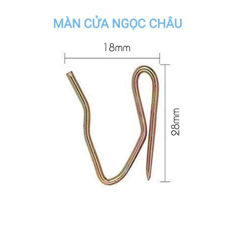 100 Móc Sắt Chữ S Treo Đồ Treo Rèm Bền Chắc Chắn Cho Rèm Vải May Ly Hay May Định Hình