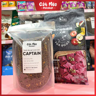 Hạt Captain cho chó kén ăn túi 500g và 1000g Mix Rau củ quả, phô Mai, Ruốc Sợi